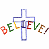 Mulicolor "Believe!" Cross