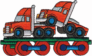 Semi Transport Toy Train Car