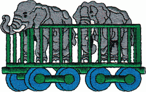 Elephant Toy Train Car