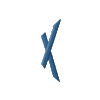 Diamond 5 Letter X, Left
