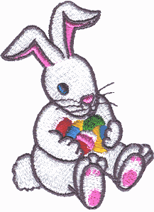 Bunny w/Easter Eggs