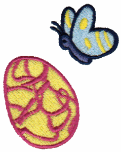 Butterfly w/Swirled Egg