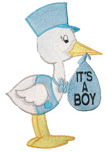 Stork Announcement - It's a Boy