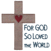 For God so Loved the World with Cross