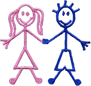 Stick Boy and Girl