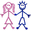 Stick Boy and Girl