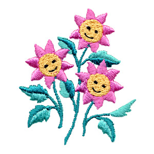 Smiling Flower Trio