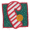 Candycane Patchwork Appliqué