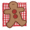 Gingerbread Man Patchwork Appliqué