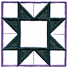 9 Patch Star Quilt Square Appliqué