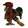 Basketball Stance Rooster/Gamecock