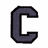 Small Varsity 2 Color Letter C