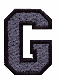 Small Varsity 2 Color Letter G