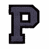 Small Varsity 2 Color Letter P