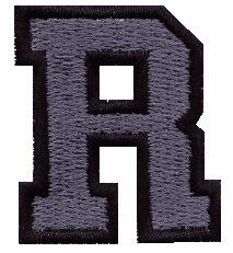 Small Varsity 2 Color Letter R