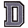 Small Varsity 3 Color Letter D