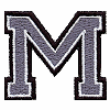 Small Varsity 3 Color Letter M