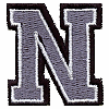 Small Varsity 3 Color Letter N
