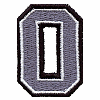 Small Varsity 3 Color Letter O/Number 0