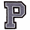 Small Varsity 3 Color Letter P