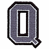 Small Varsity 3 Color Letter Q