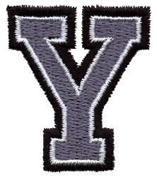 Small Varsity 3 Color Letter Y