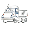 Abstract Dump Truck / smaller