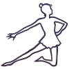 Kneeling Dancer Outline / Regular