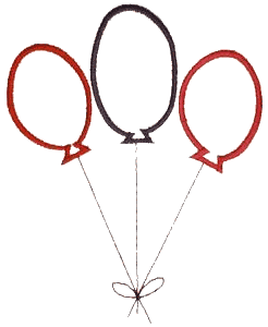 Three Tied Balloons