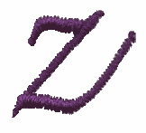 Large Elegant Lowercase Letter z