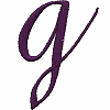 Large Elegant Lowercase Letter g