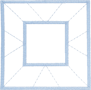 Quilt Square with Square Center