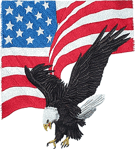 Patriotic Eagle - Full Back