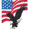 Patriotic Eagle - Full Back