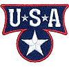 Patriotic USA Badge