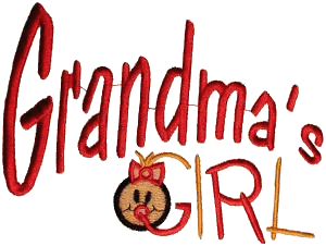 Grandma's Girl lettering / large
