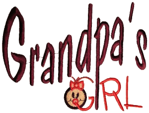 Grandpa's Girl lettering 2 / large