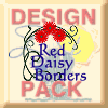 Red Daisy Borders