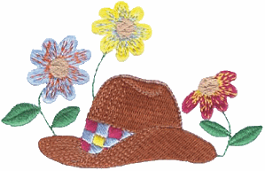 Cowboy Hat w/Flowers