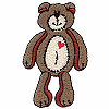 Standing Teddy w/ Heart