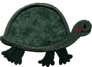 Timothy the Turtle Appliqué