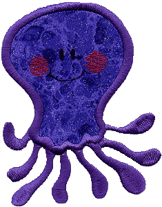 Olivia the Octopus Appliqué