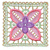 Square Floral Lace, runner end