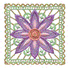 Square Floral Lace 2, doily