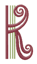 Romanesque 3 Letter K, Smaller