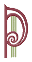 Romanesque 3 Letter P, Smaller