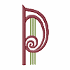 Romanesque 3 Letter P, Larger