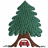 Car Inside Tree