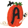 Pumpkin Uppercase Letter A