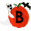 Pumpkin Uppercase Letter B